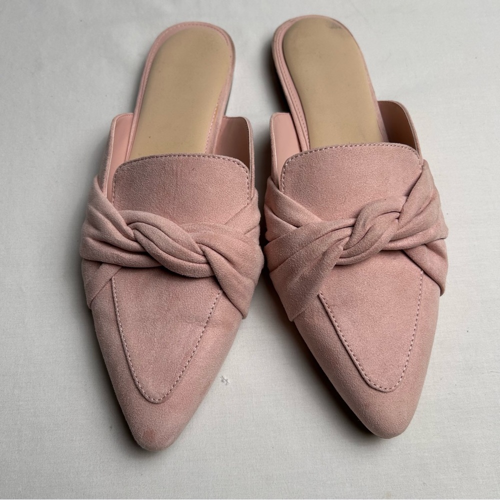 J Crew Pink Suede Women's Mules